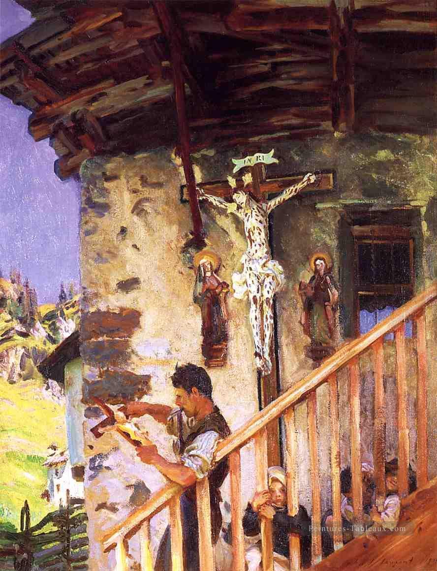 Un crucifix tyrolien John Singer Sargent Peintures à l'huile